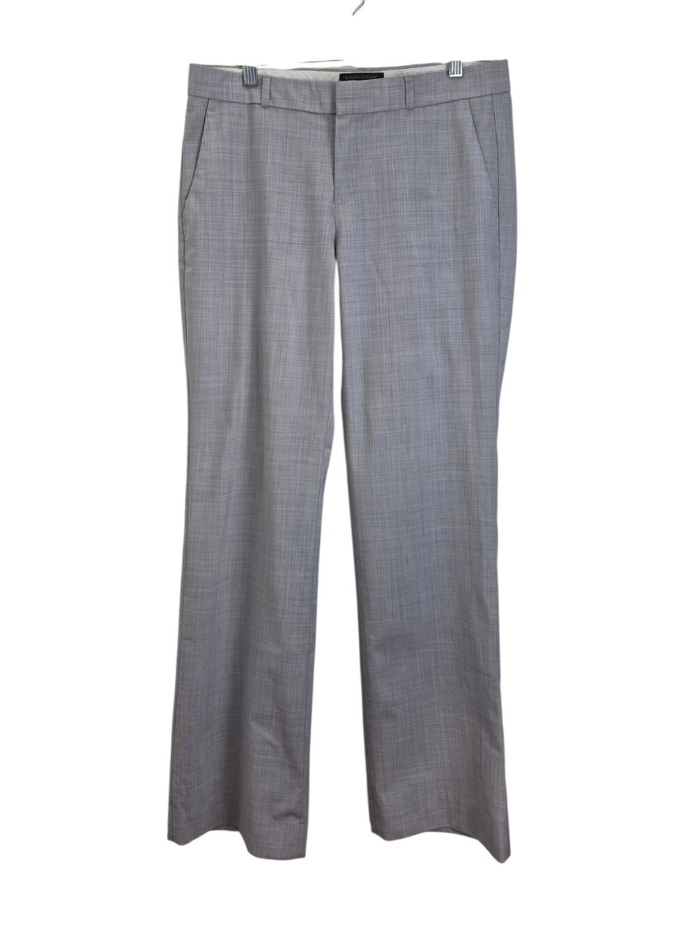 Banana Republic Logan Wool Blend Trouser Pants 6 Gray Business Casual Academia